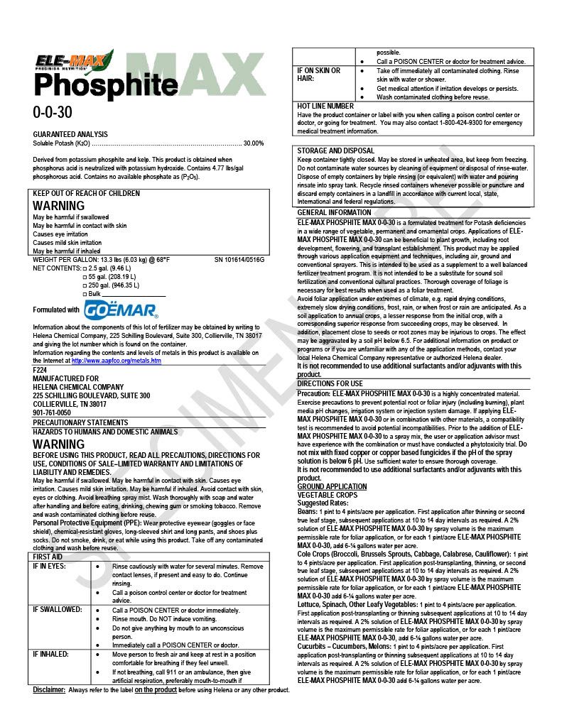 Ele-Max Foliar (Helena Ag)
