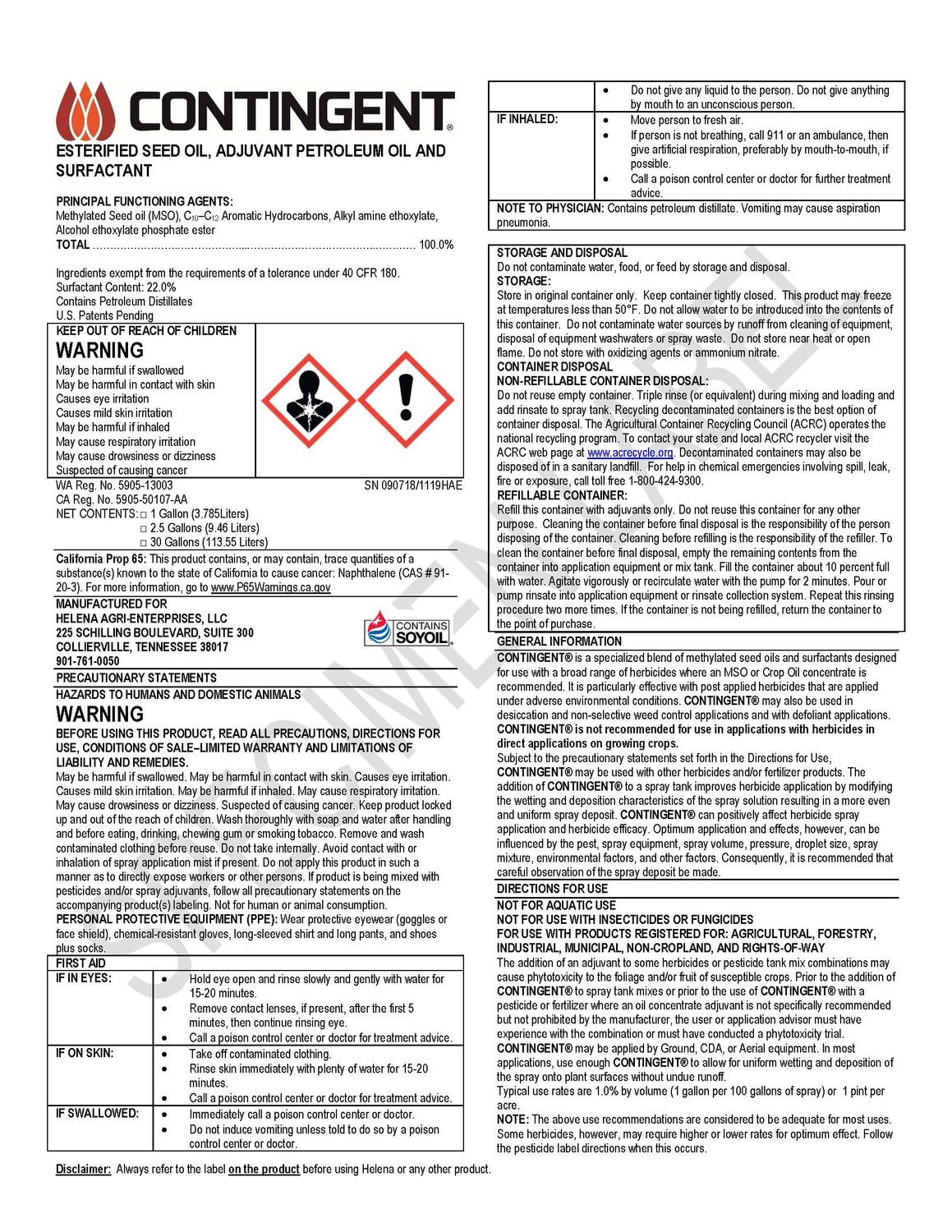 Contingent (Helena Ag)