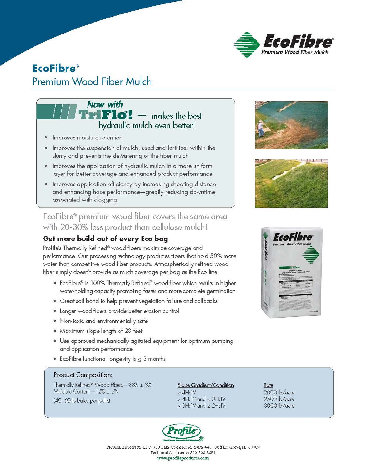 Profile® EcoFibre® Wood Fiber Mulch