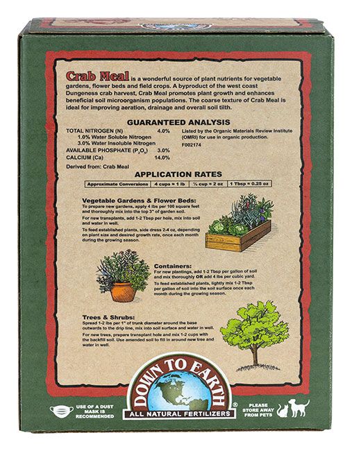 Down to Earth™ Crab Meal 4-3-0