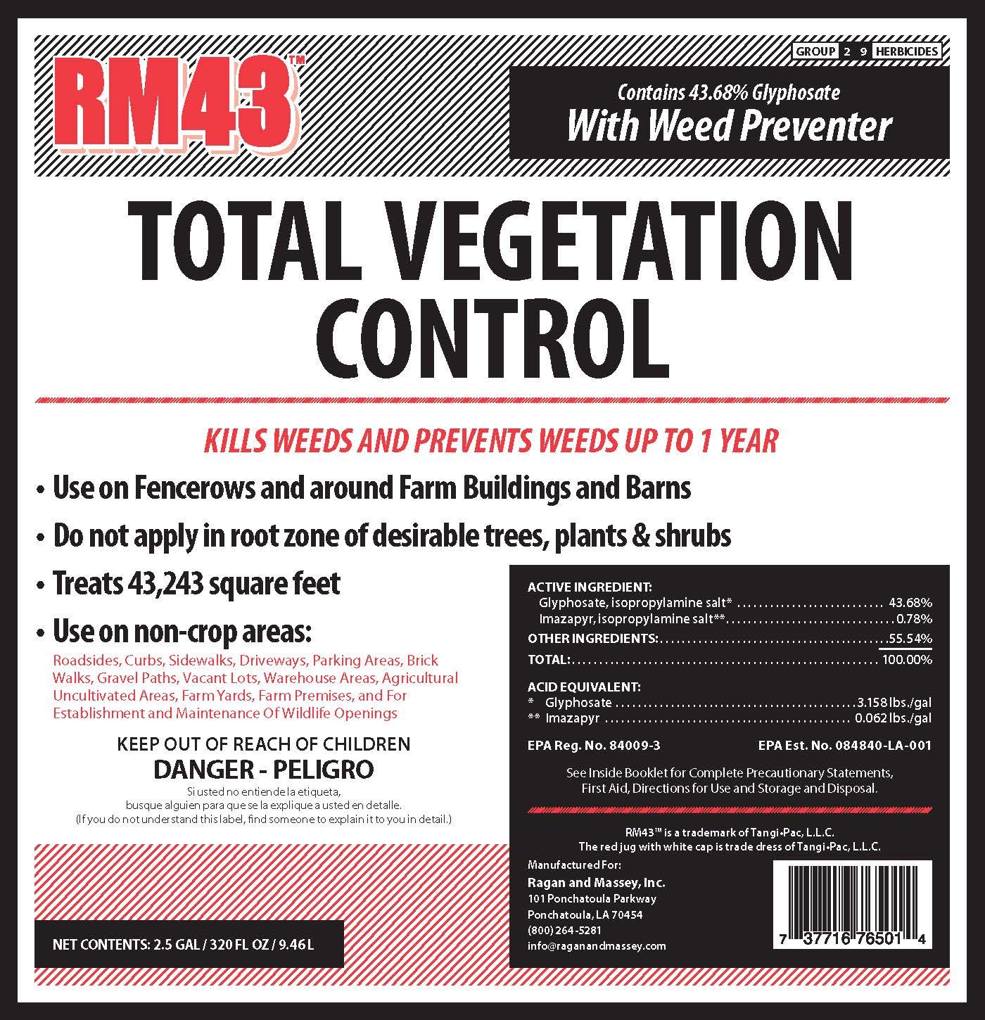 RM43™ Total Vegetation Control Herbicide