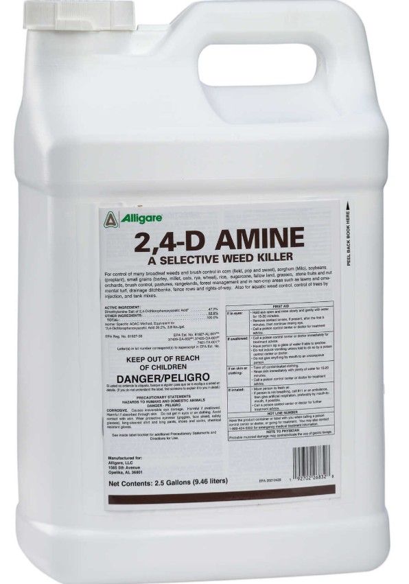 2,4-D Amine Selective Post-Emergent Herbicide (Alligare)