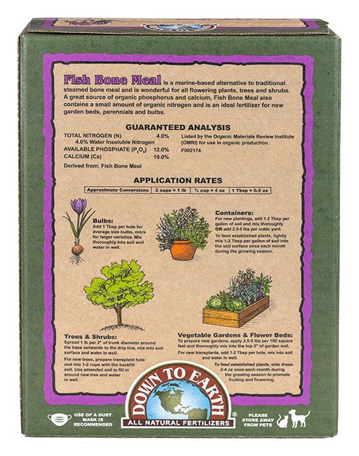 Down to Earth™ Fish Bone Meal 4-12-0