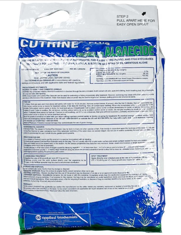 Cutrine®-Plus Granular Algaecide-Herbicide
