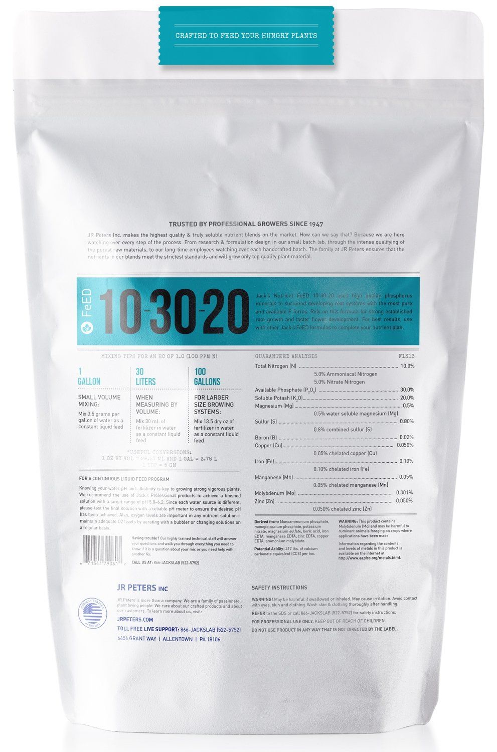 Jack's Professional® 10-30-20 Blossom Booster Fertilizer