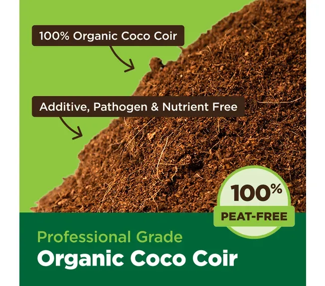 Char Coir Coirganic Coco, Loose Fill 100% Organic Coco Coir