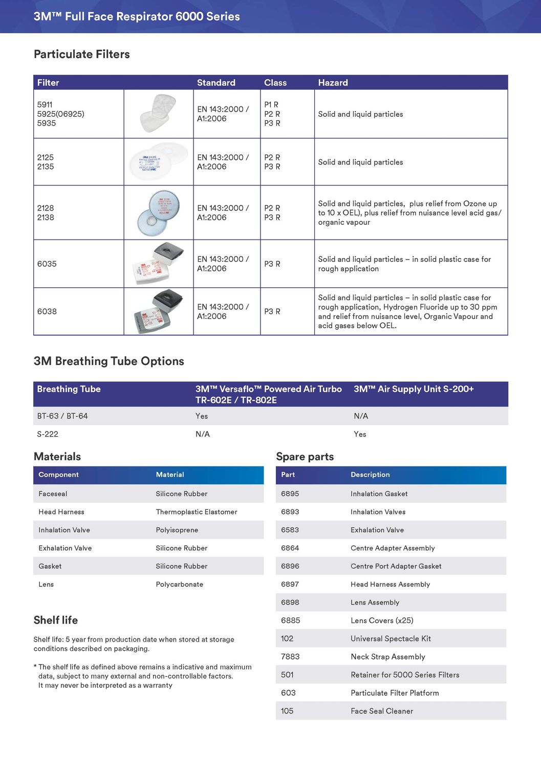 3M™ Reusable Full Face Mask 6000 Series