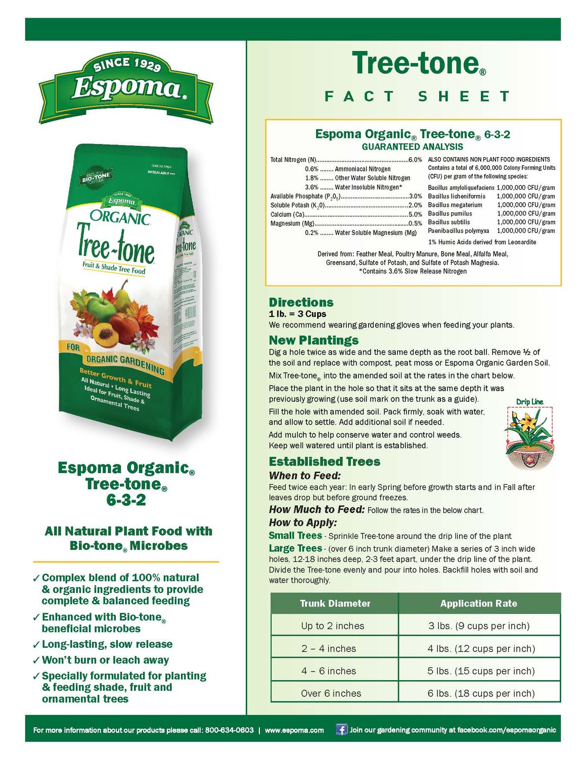 Espoma® Organic® Tree-Tone® 6-3-2