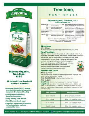 Espoma® Organic® Tree-Tone® 6-3-2 Espoma® Organic® Tree-Tone® 6-3-2