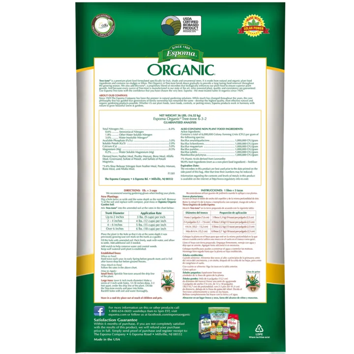 Espoma® Organic® Tree-Tone® 6-3-2