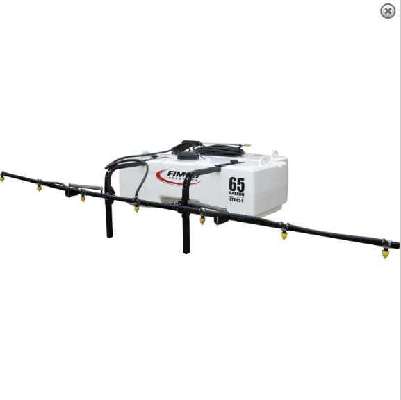65-Gallon UTV Sprayers with Deluxe 7-Nozzle Folding Boom