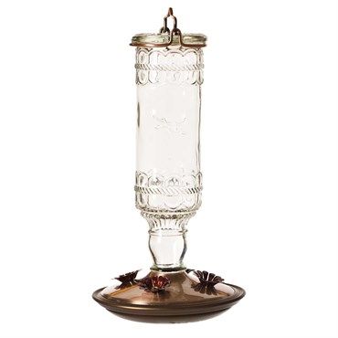 Perky-Pet® Antique Bottle Glass Hummingbird Feeder