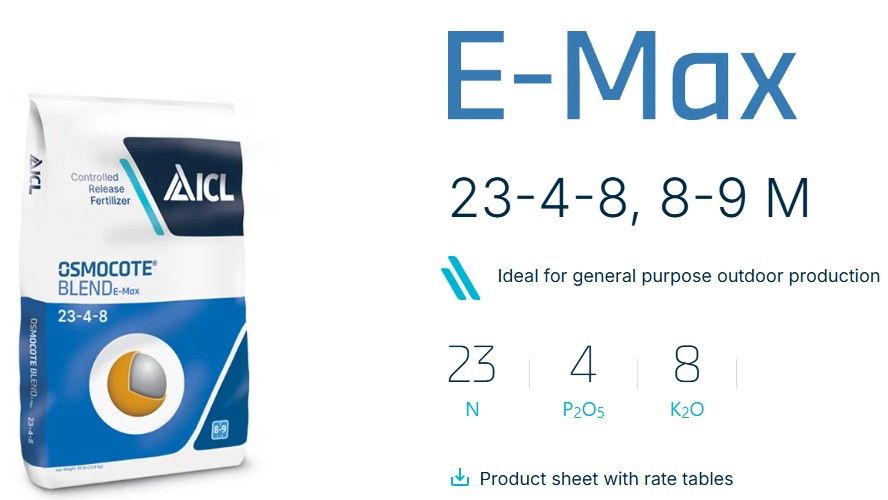 Osmocote® Blend E-Max 23-4-8, 8-9M Controlled Release Fertilizer