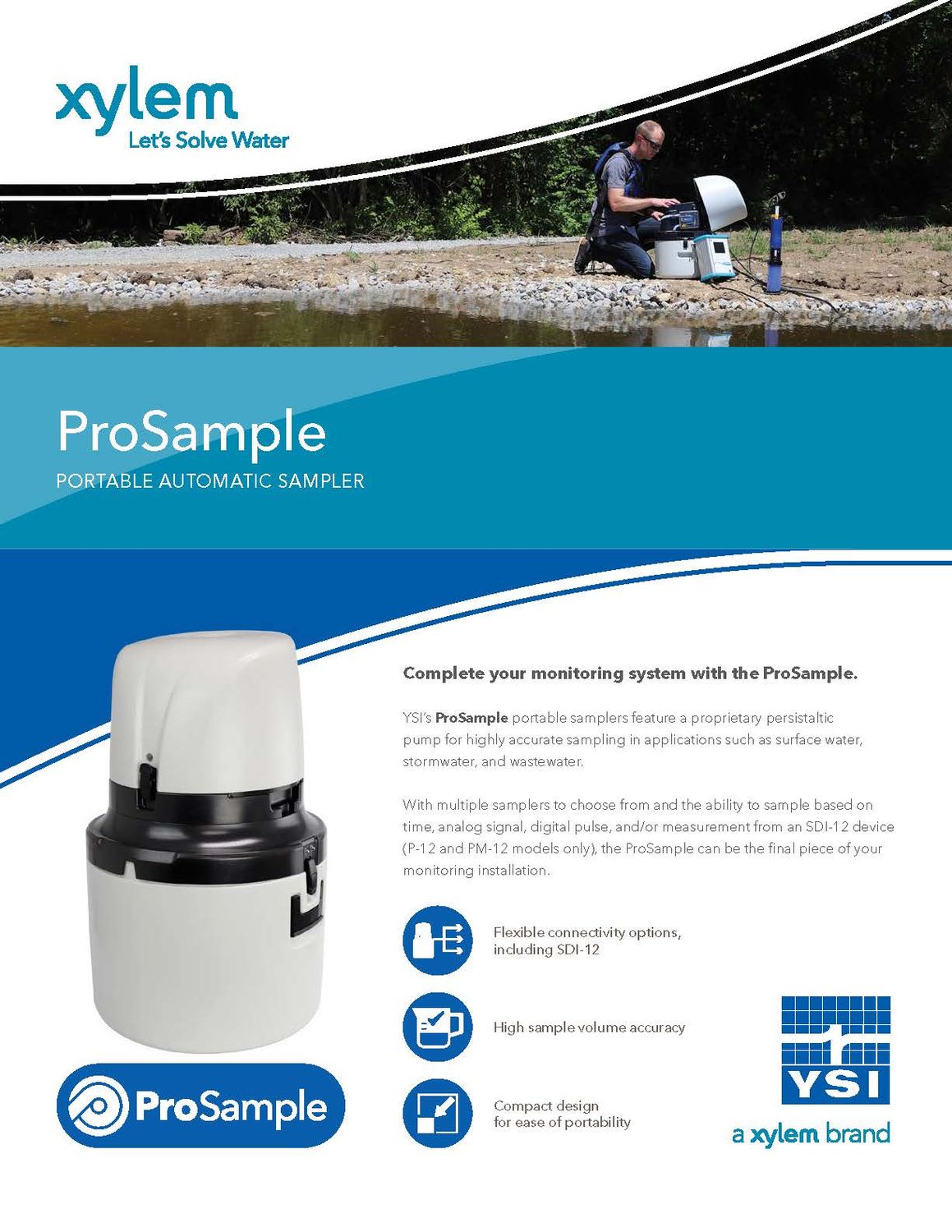 YSI® ProSample P Automated Sampler