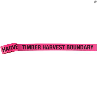 TIMBER HARVEST BOUNDARY Vinyl Roll Flagging