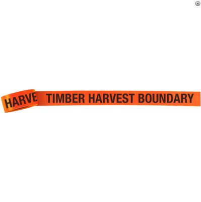 TIMBER HARVEST BOUNDARY Vinyl Roll Flagging
