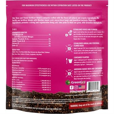 GreenGro™ Biologicals Rose &amp; Flower Fertilizer 3-8-5