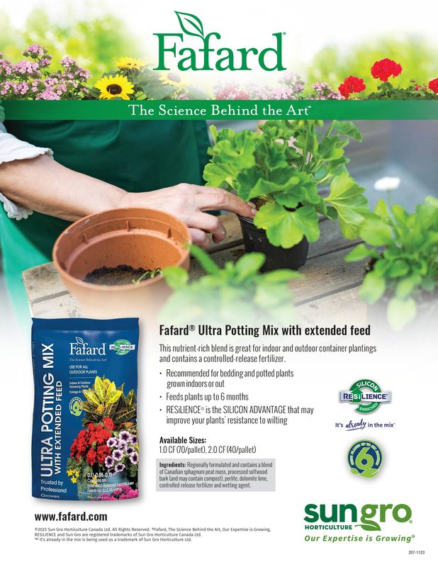 Fafard® Ultra Potting Mix with extended feed
