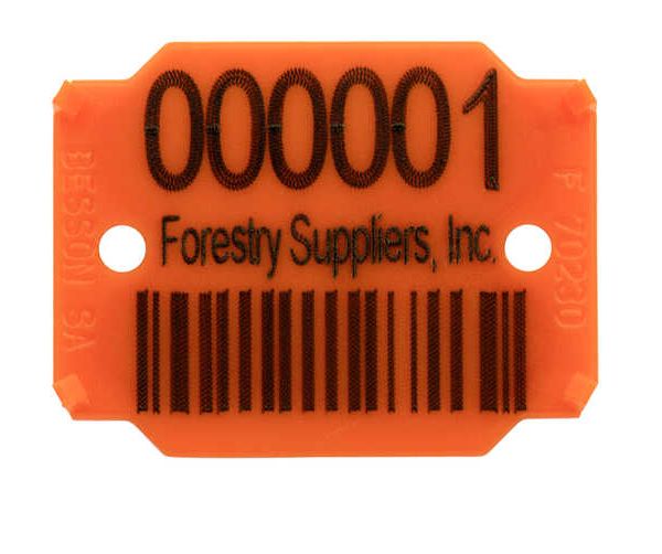 Haglöf Log Tags, Number, Name, and Bar Code