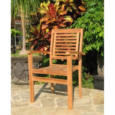 Gardener Select® Teak Stacking Chairs