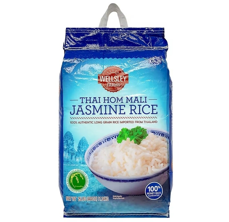 Wellsley Farms Thai Hom Mali Jasmine Rice, 25 lb.