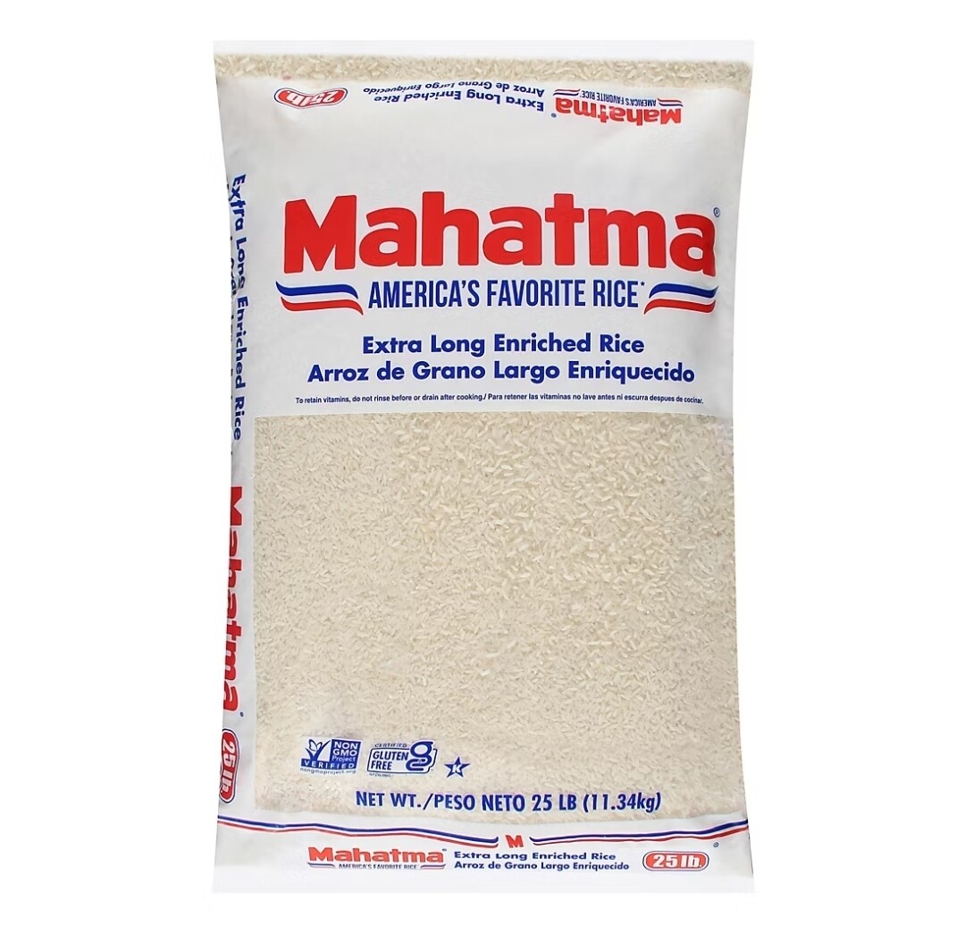 Mahatma Extra Long Grain Enriched Rice, 25 lbs.