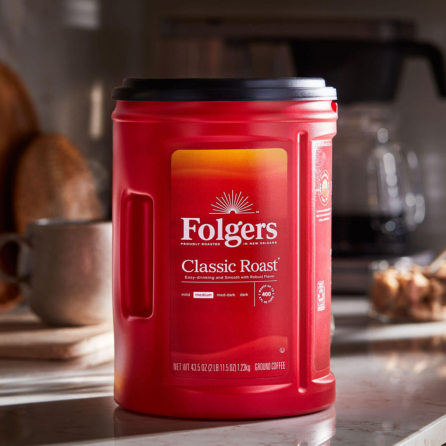 Folgers Classic Roast Ground Coffee (43.5 oz.)