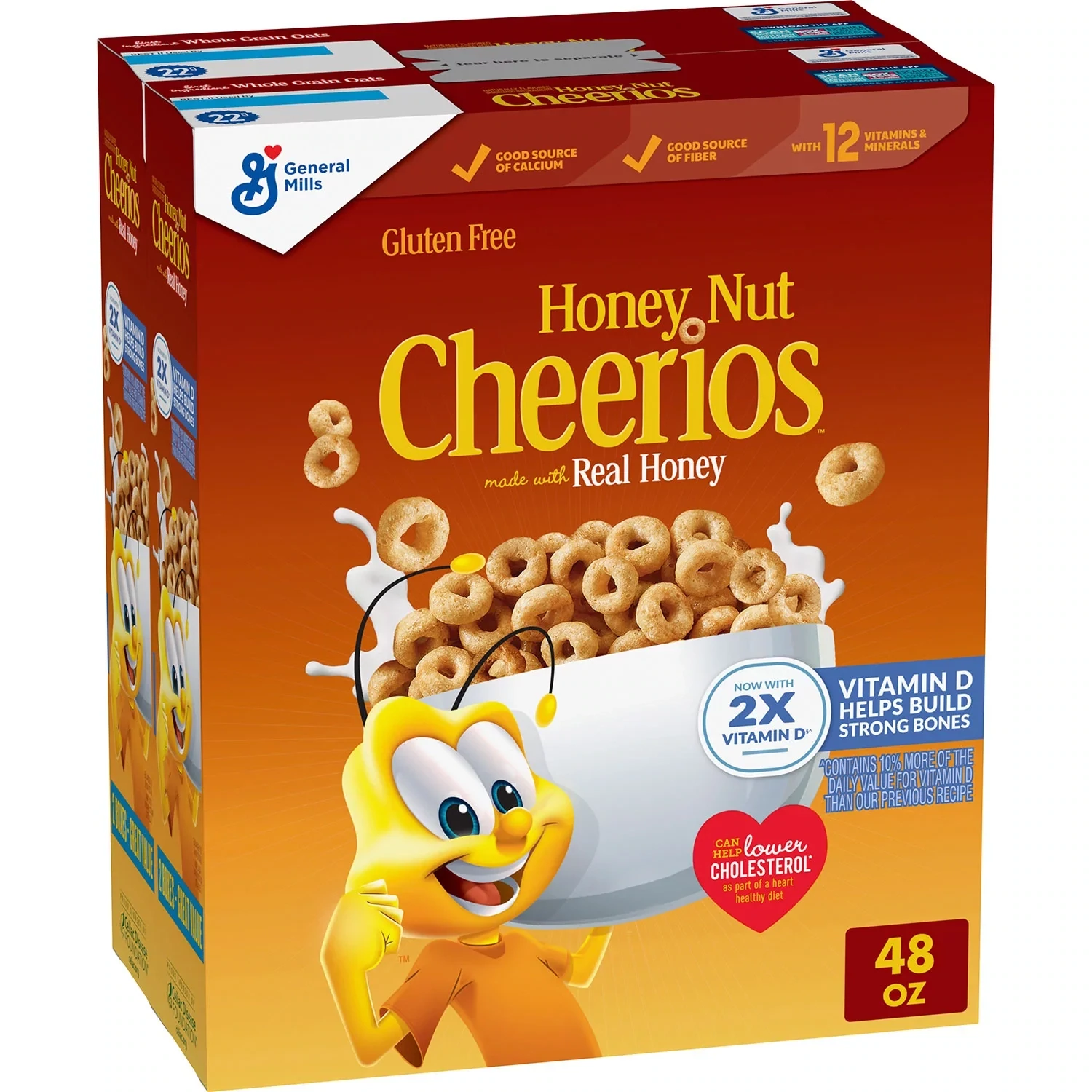 Honey Nut Cheerios, 48 oz., 2 pk.