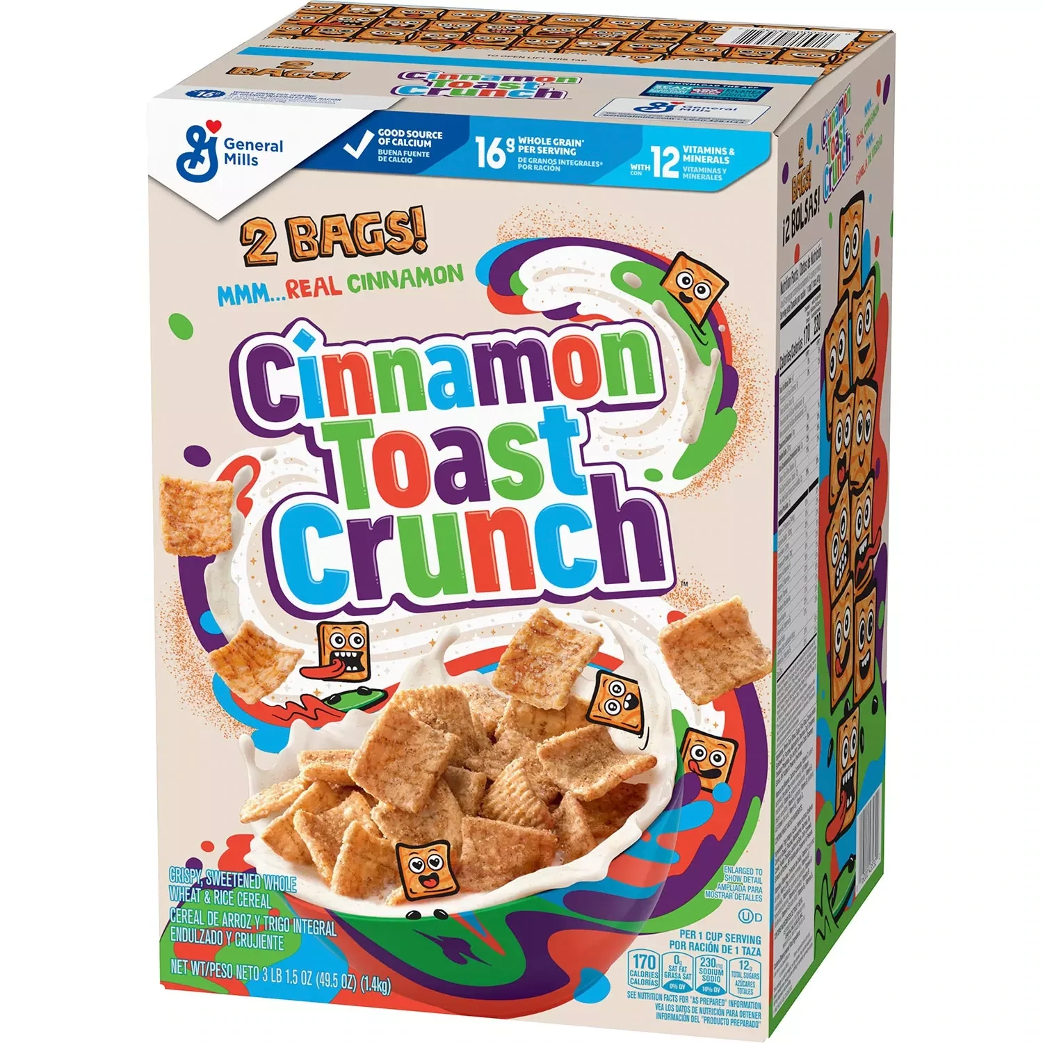 Cinnamon Toast Crunch Cereal 49.5 oz., 2 pk.