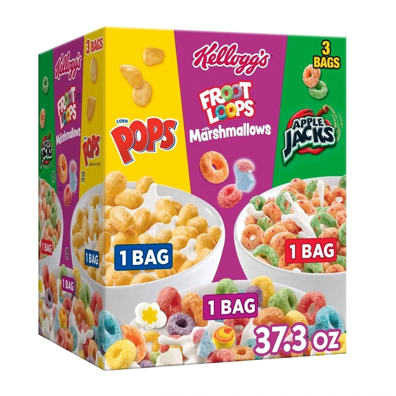 Kellogg&#39;s Cereal, Variety Pack 37.3 oz., 3 pk.