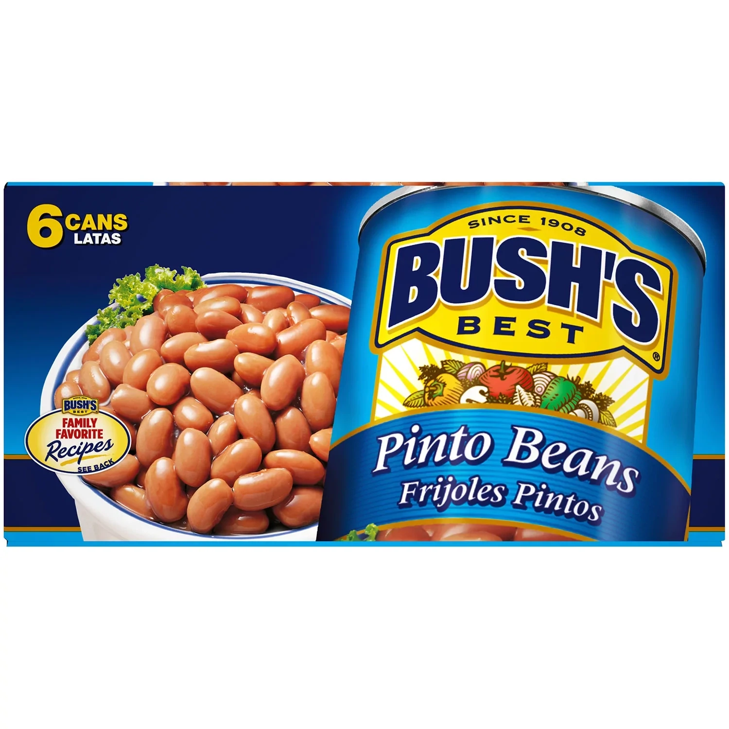 Bush&#39;s Pinto Beans (16 oz., 6 pk.)