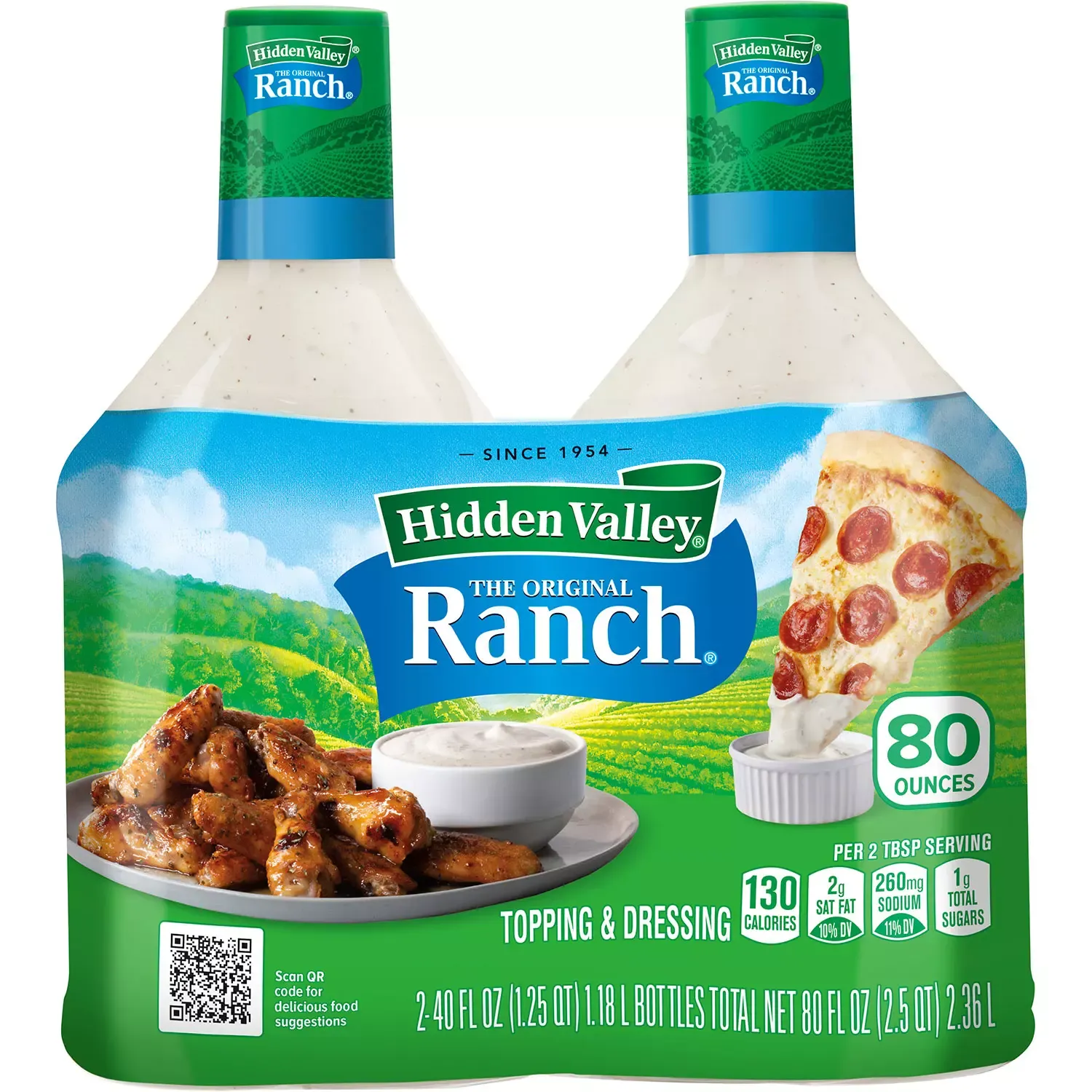 Hidden Valley Original Ranch Dressing, 40oz., 2pk.