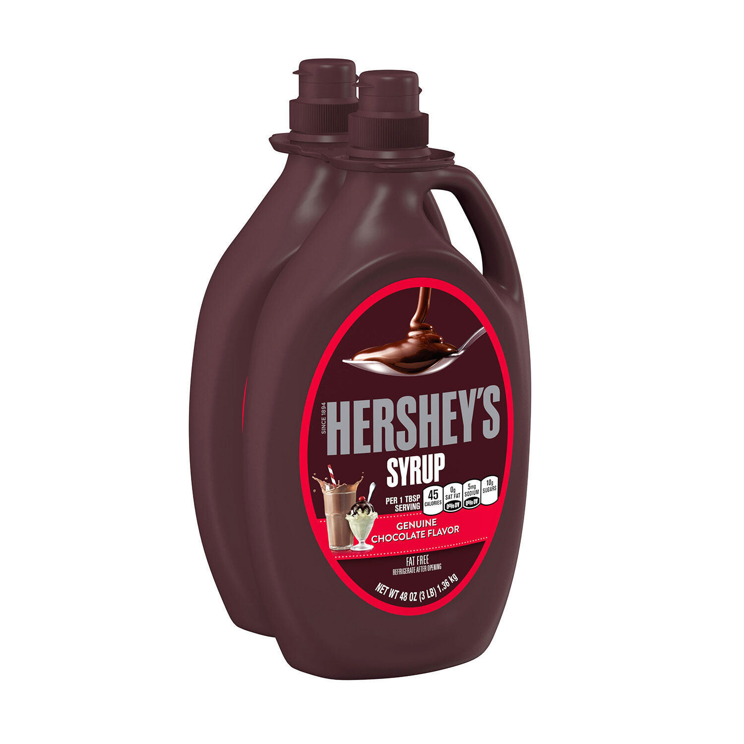 HERSHEY&#39;S Chocolate Syrup 48 oz., 2 pk.