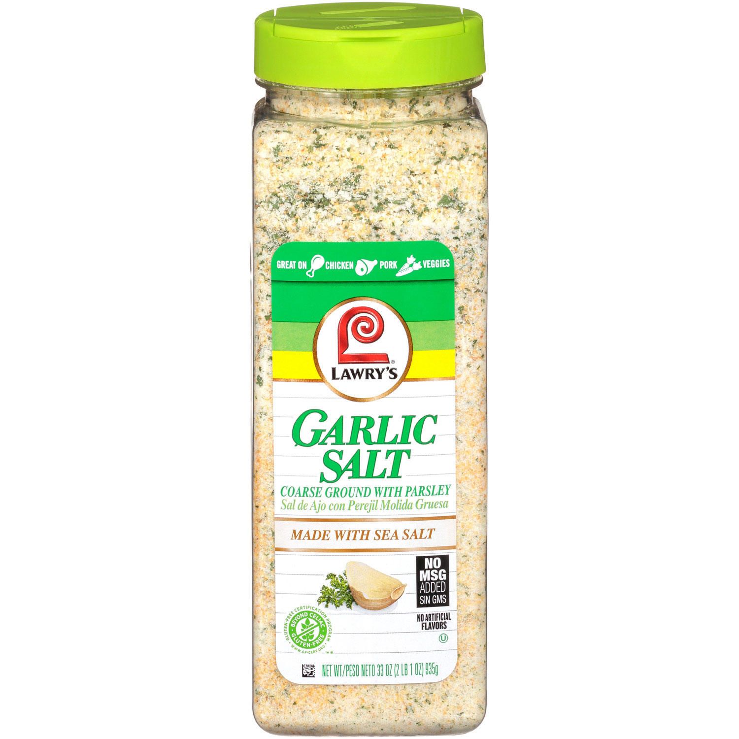 Lawry&#39;s Coarse Ground Garlic Salt with Parsley 33 oz.