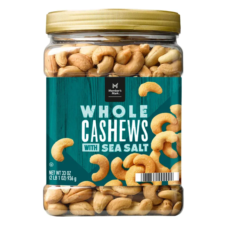 Member&#39;s Mark Roasted Whole Cashews with Sea Salt 33 oz.