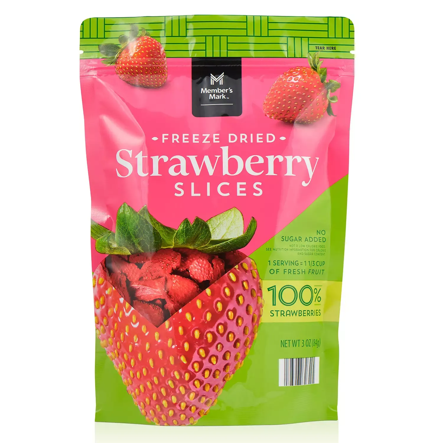 Member&#39;s Mark Freeze Dried Strawberry Slices 3 oz.