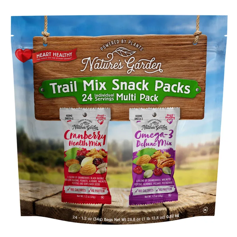 Nature&#39;s Garden Trail Mix Snack Packs 1.2oz., 24pk