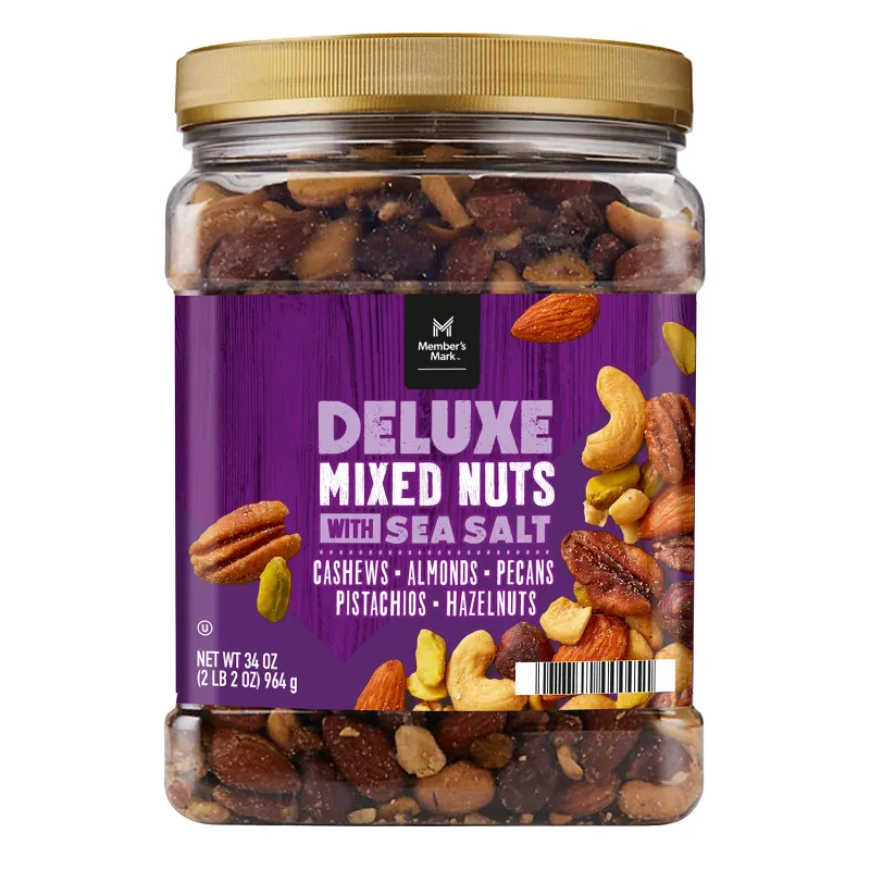 Member&#39;s Mark Deluxe Mixed Nuts with Sea Salt 34 oz.