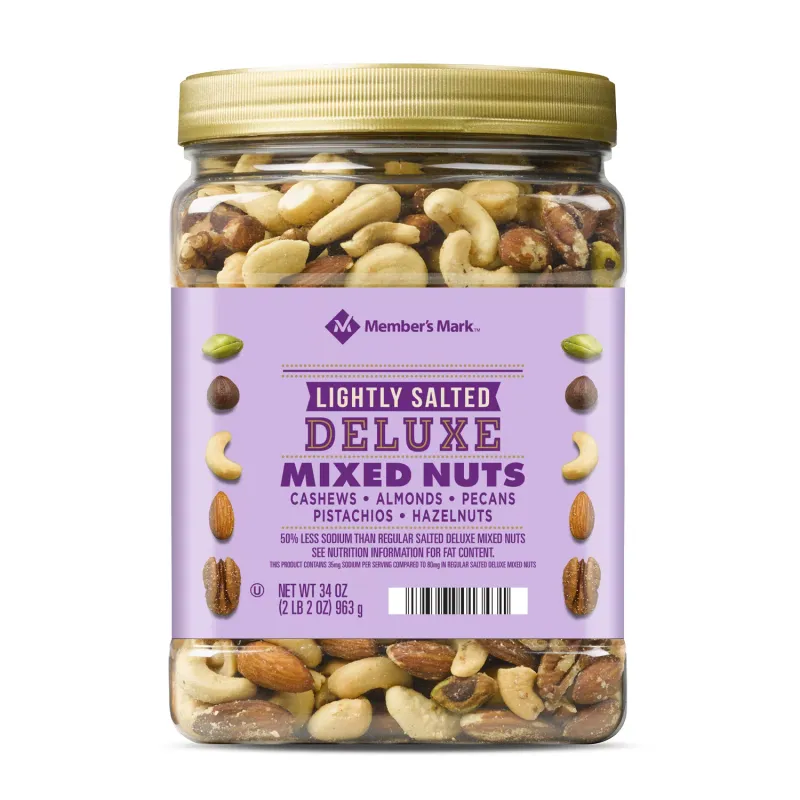 Member&#39;s Mark Lightly Salted Deluxe Mixed Nuts 34 oz.