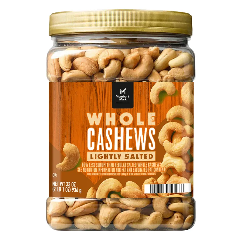 Member&#39;s Mark Lightly Salted Whole Cashews 33 oz.