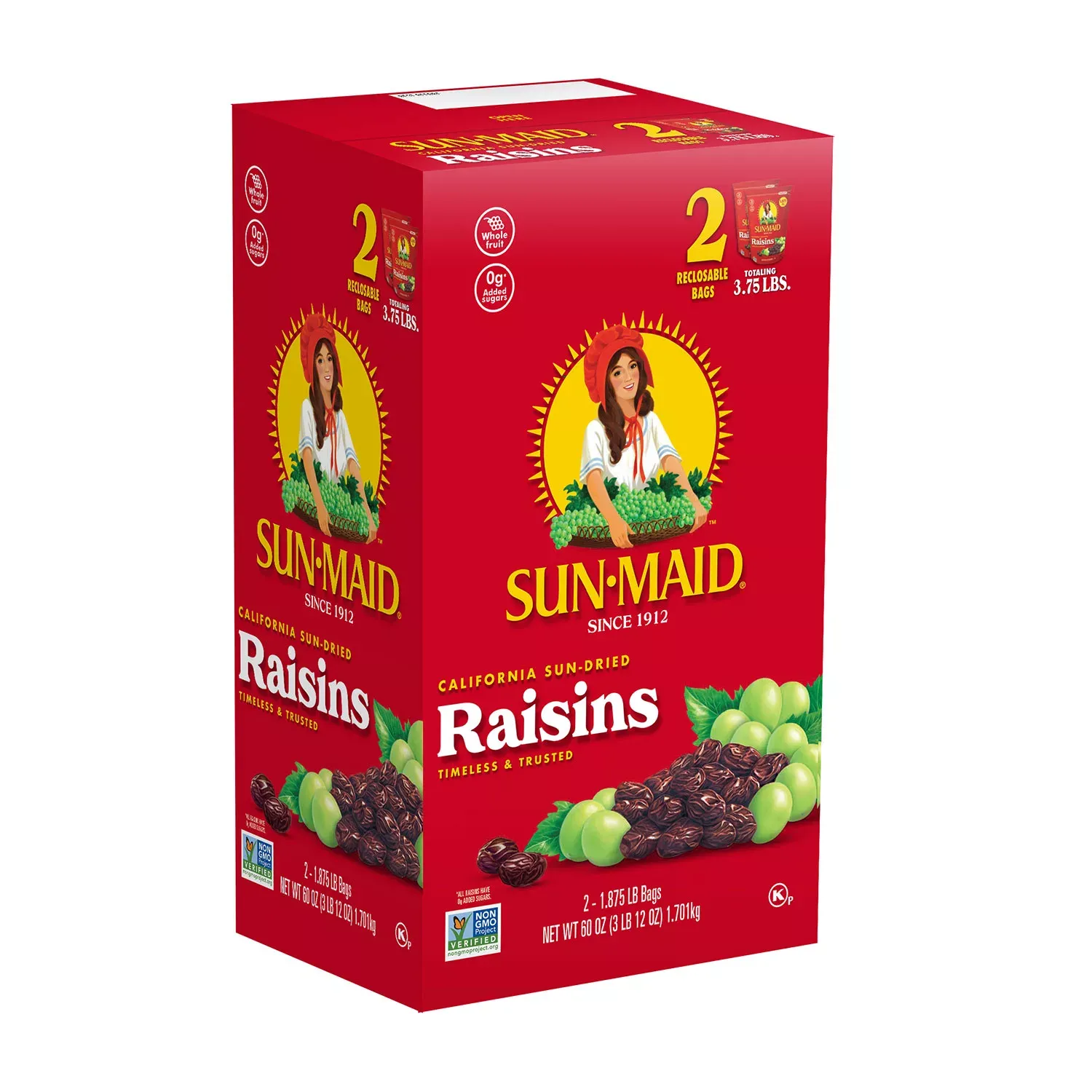 Sun-Maid California Sun-Dried Raisins 30 oz., 2 ct.