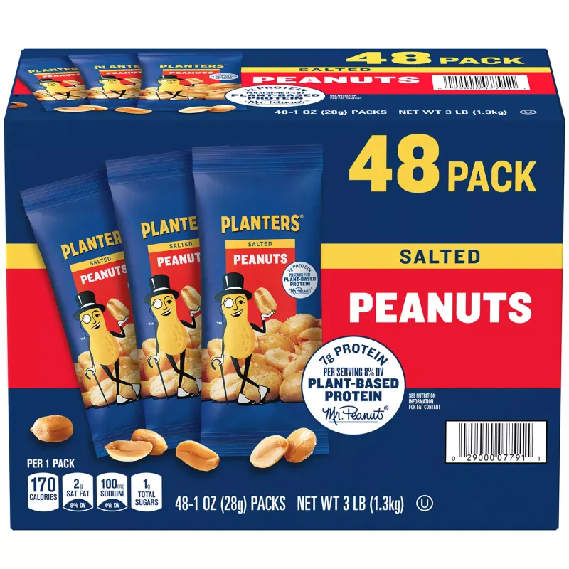 Planters Salted Peanuts, Single-Serve Packs (1 oz., 48 pk.)