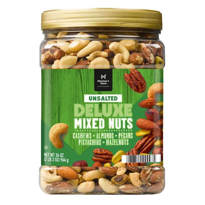 Member&#39;s Mark Unsalted Deluxe Mixed Nuts 34 oz.