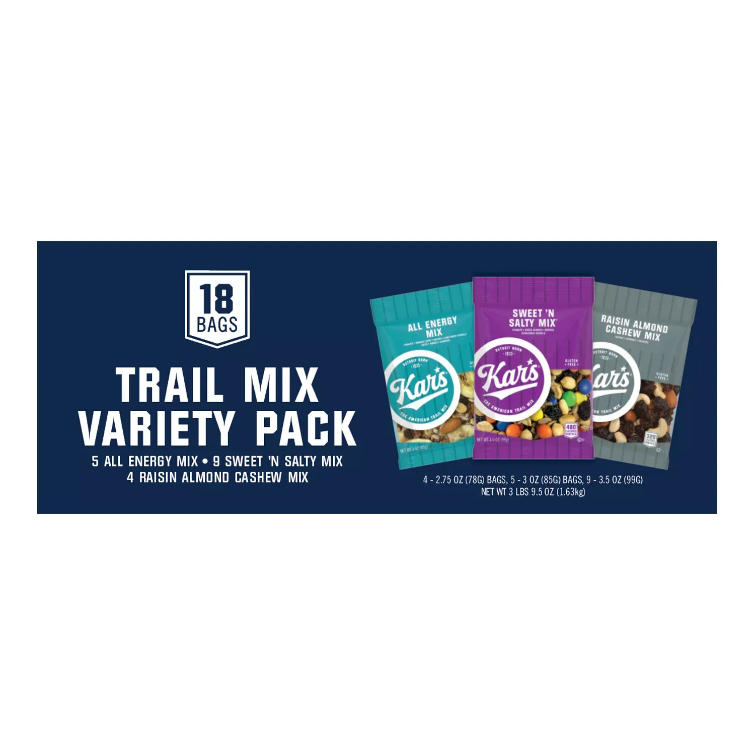 Kar&#39;s Nut &amp; Fruit Mix Variety Pack 18ct.
