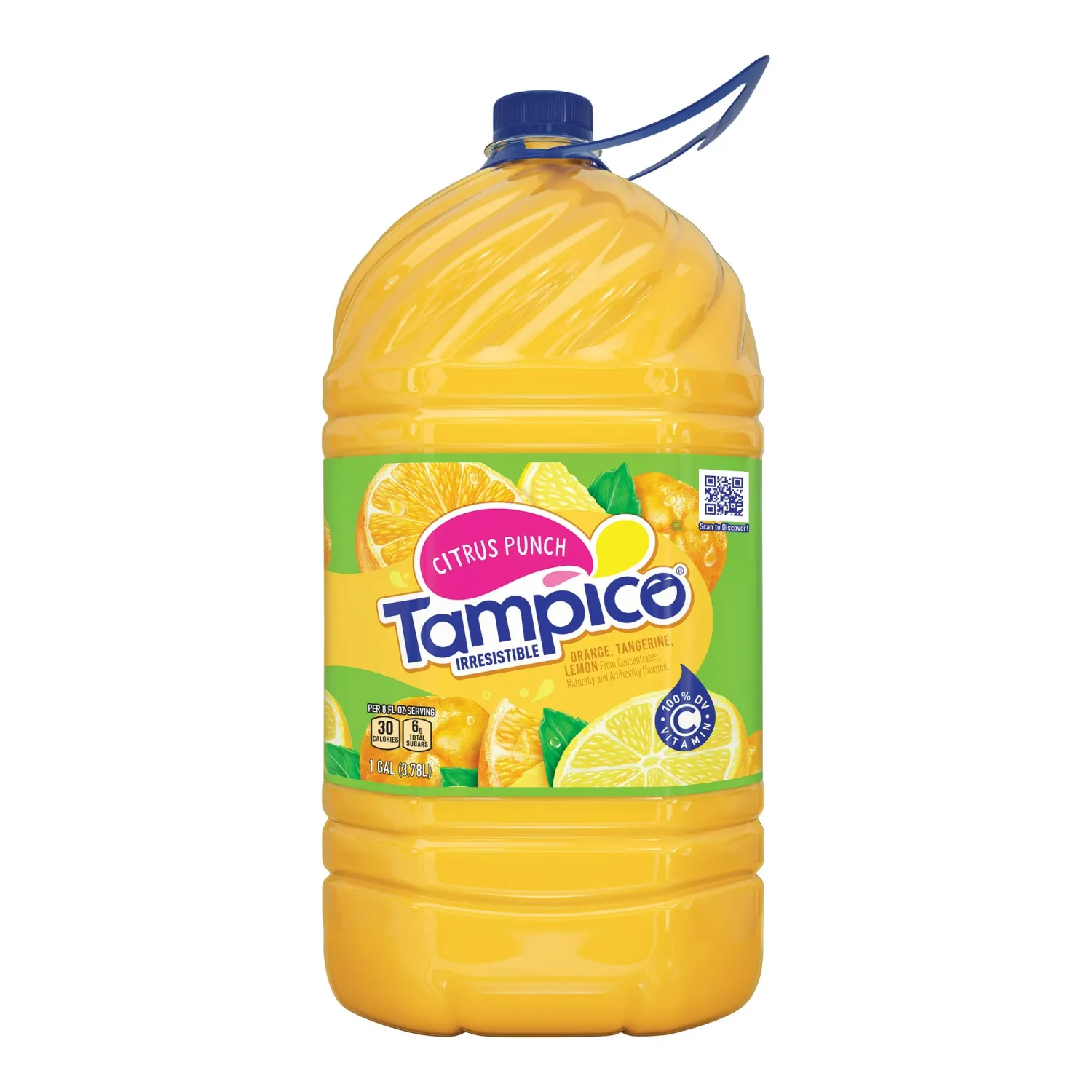 Tampico Citrus Fruit Punch Orange Tangerine Lemon Juice Drink, 1 Gallon