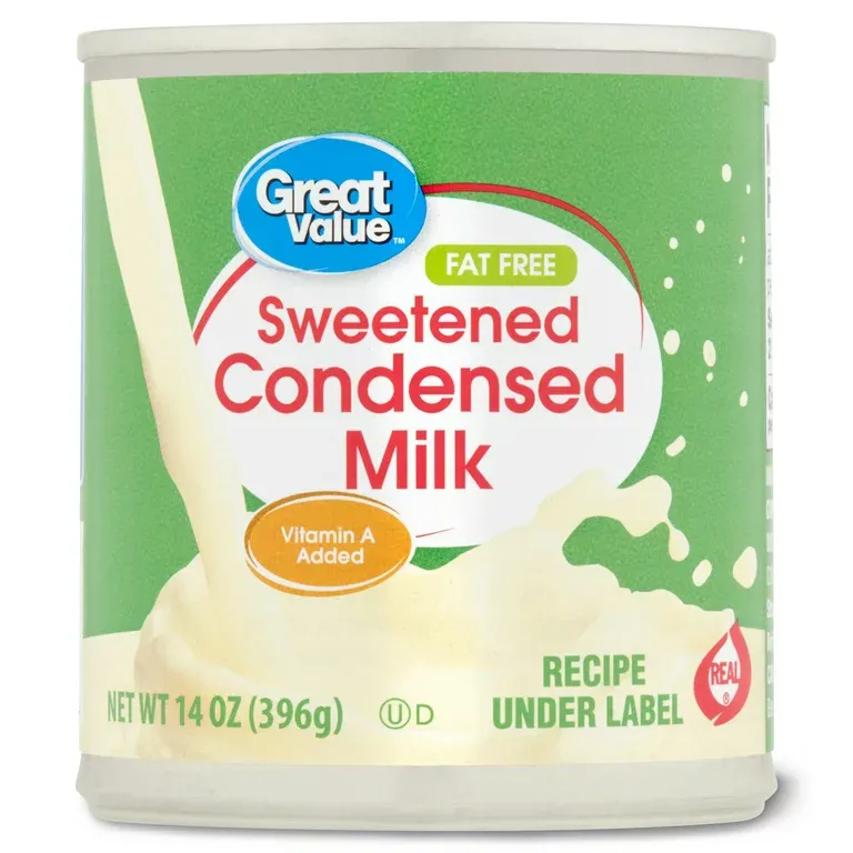 Great Value Fat Free Sweetened Condensed Milk, 14 Oz