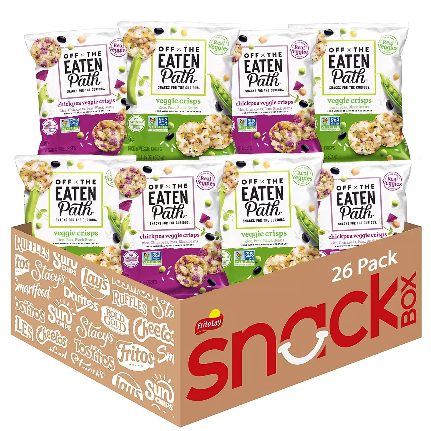 Off The Eaten Path Veggie Crisps Mix Flavor Variety Pack 1.25 oz., 26 ct.