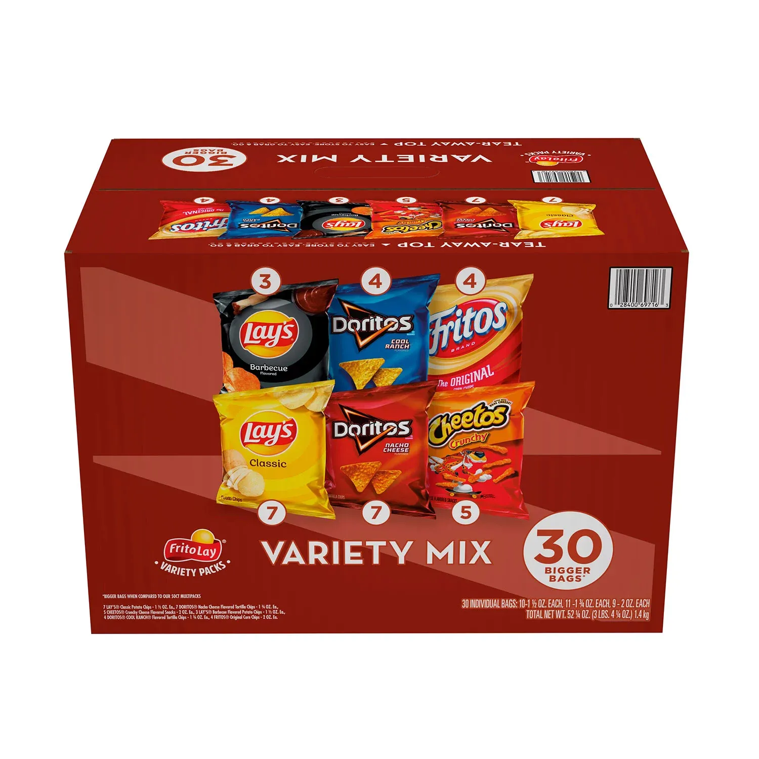 Frito-Lay Variety Pack Chips, 30 pk.