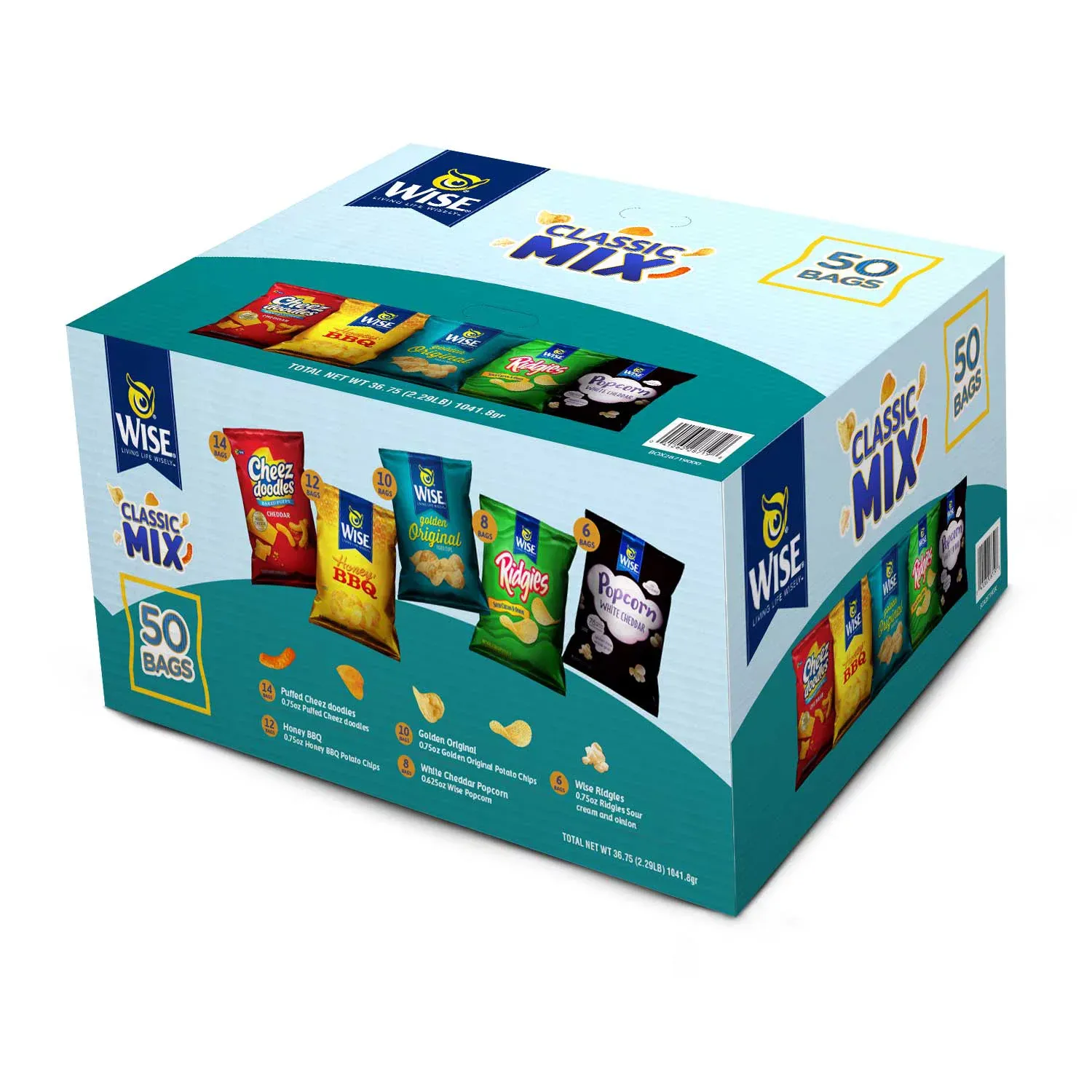 Wise Variety Pack Chips 50 pk.