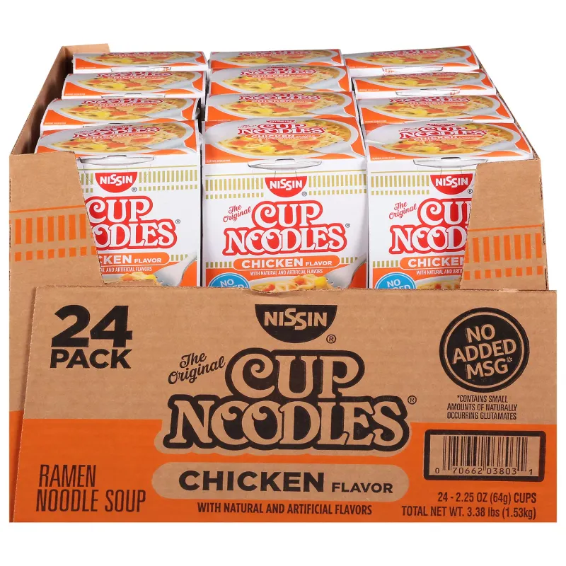 Nissin Cup Noodles, Chicken Flavor 2.25 oz., 24 ct.